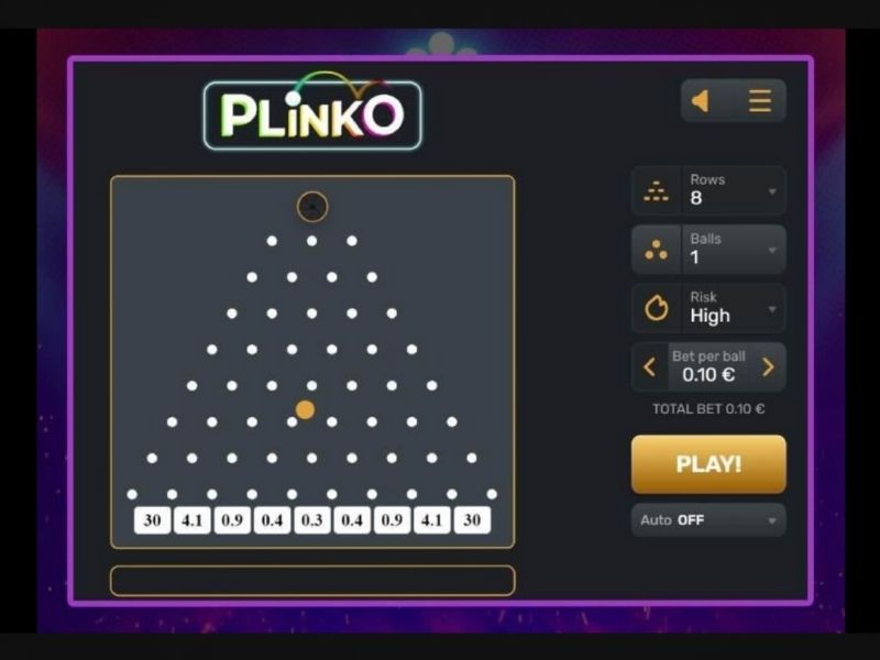 Gioca a Plinko su Crypto Casino